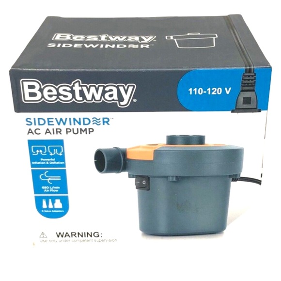 Bestway Other - Sidewinder AC Air Pump - Black and Orange